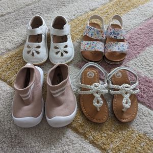 Toddler Baby Girls size 4 & 4.5 Shoe, Sandals, velcro, summer, slip on